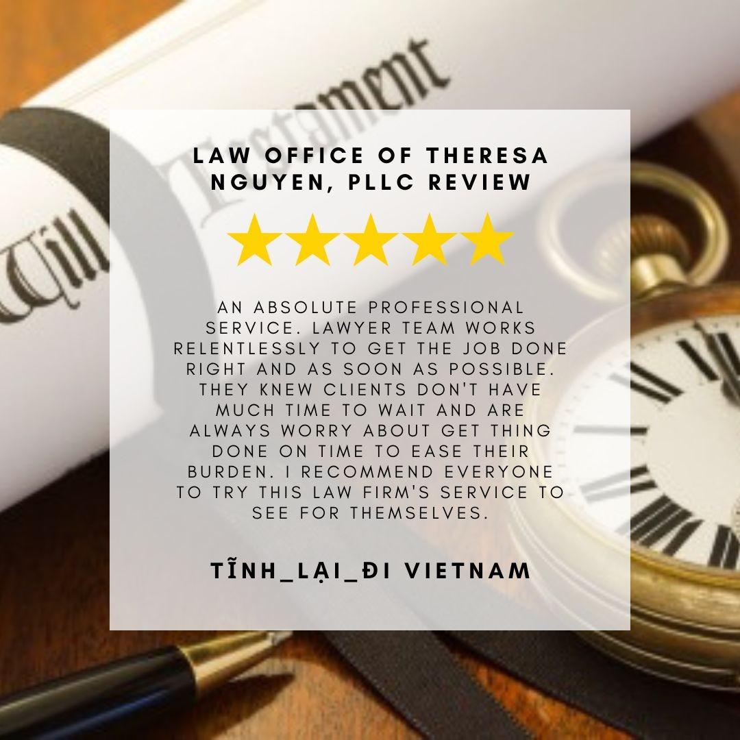 5-Star Law Firm Review - Renton, WA - Google My Business Tinh Lai D