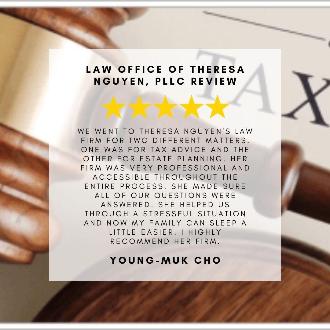 5-Star Law Firm Review - Renton, WA - Google My Business Young-Muk Cho