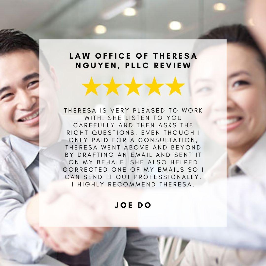 5-Star Law Firm Review - Renton, WA - Google My Business Joe Do