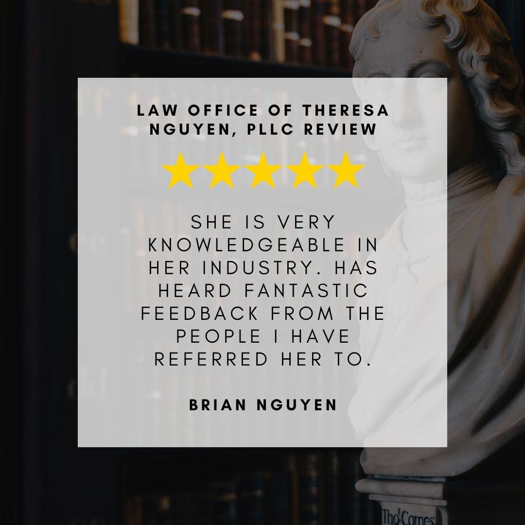 5-Star Law Firm Review - Renton, WA - Google My Business Brian Nguyen