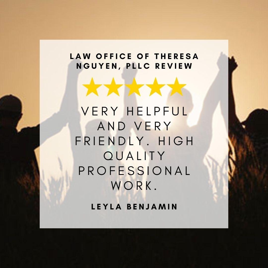 5-Star Law Firm Review - Renton, WA - Google My Business Leyla Benjamin