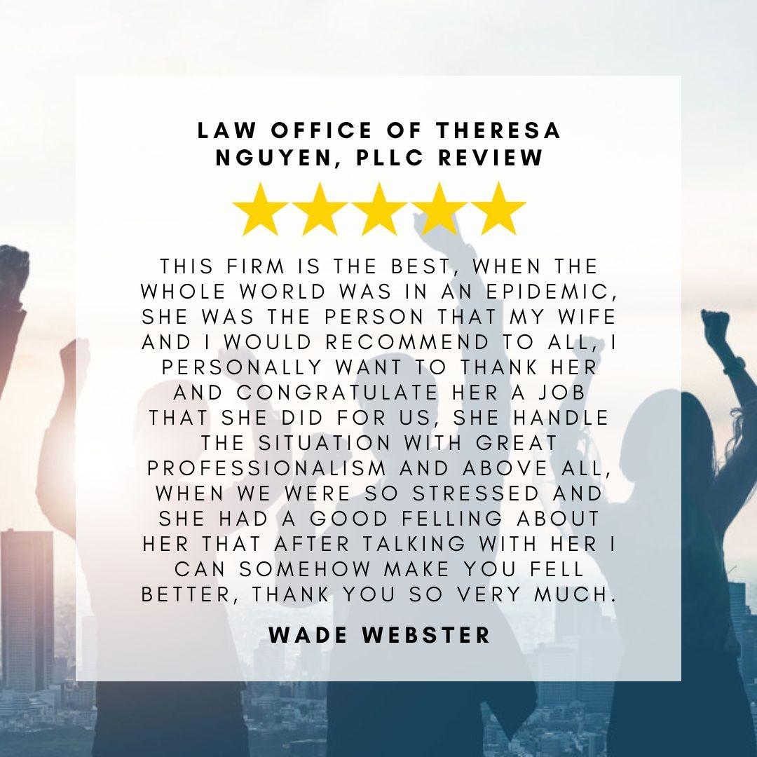 5-Star Law Firm Review - Renton, WA - Google My Business Wade Webster