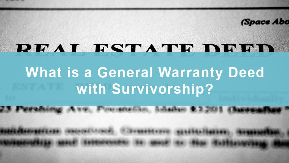 Law Office of Theresa Nguyen, PLLC - Real Estate Attorney for General Warranty Deed with Survivorship
